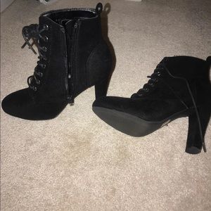 Lace up booties